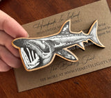 Irish Basking Shark Eco-MDF Illustrated Magnet
