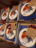 "Robins appear when loved ones are near". Robin wall art gift.