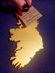 Gold Ireland Decoration "Home is where the heart is"